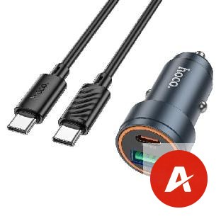 Z57A Glorious PD30W+QC3.0 car charger set(C to C)