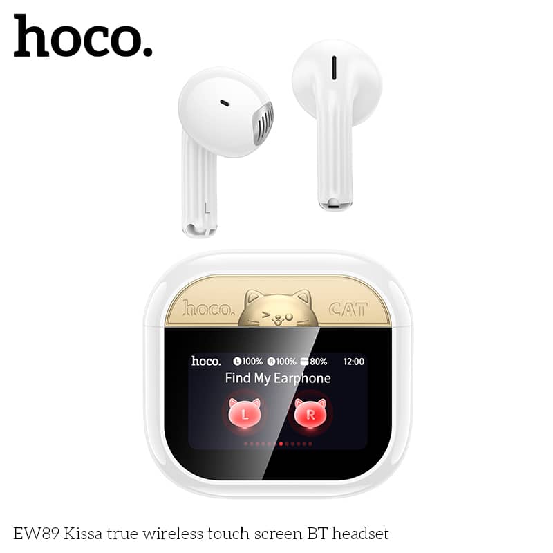 Hoco EW89 Kissa True Wireless Touch Screen BT Headset 