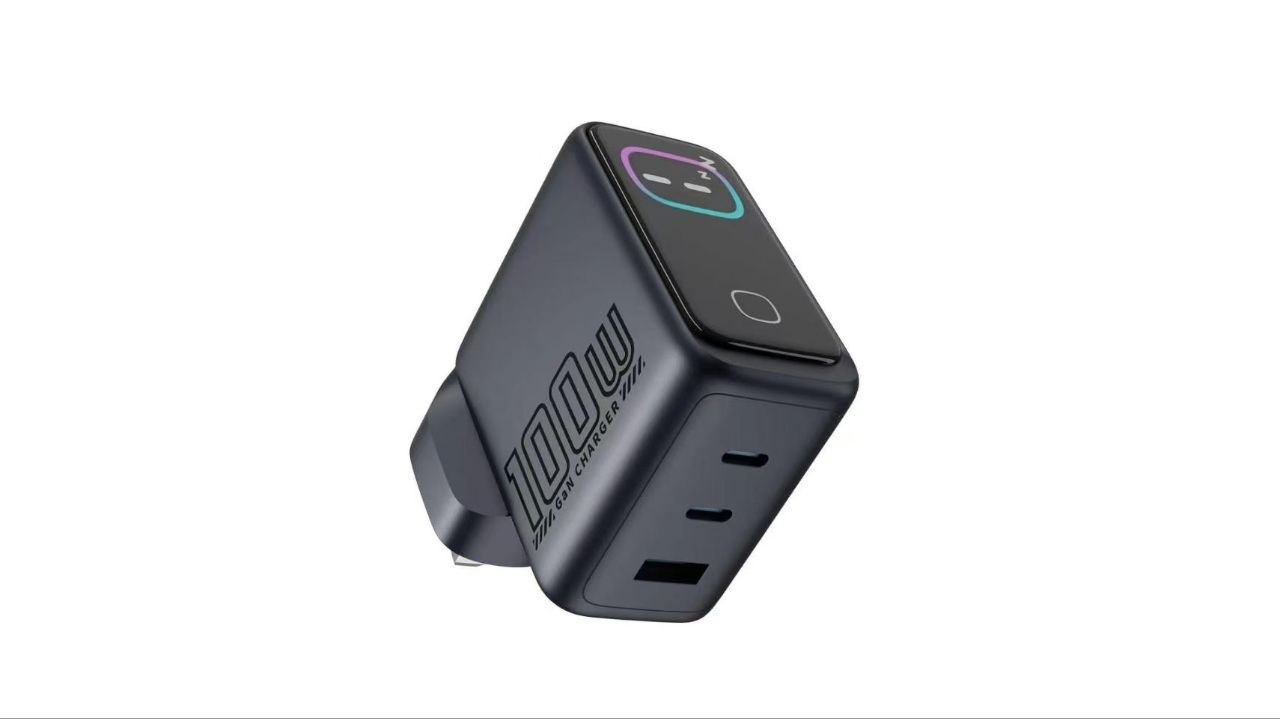 Avazonia ChargeView 100W AI GaN Multi-Port Fast Charger