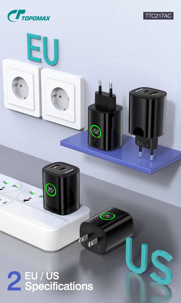 TOPOMAX TTC-F217AC 25W Fast Charger
