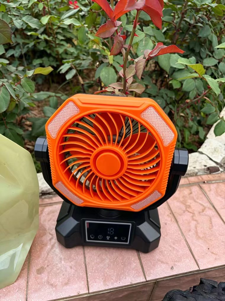 Solar Rechargeable 6-Inch Portable Fan with Remote Control