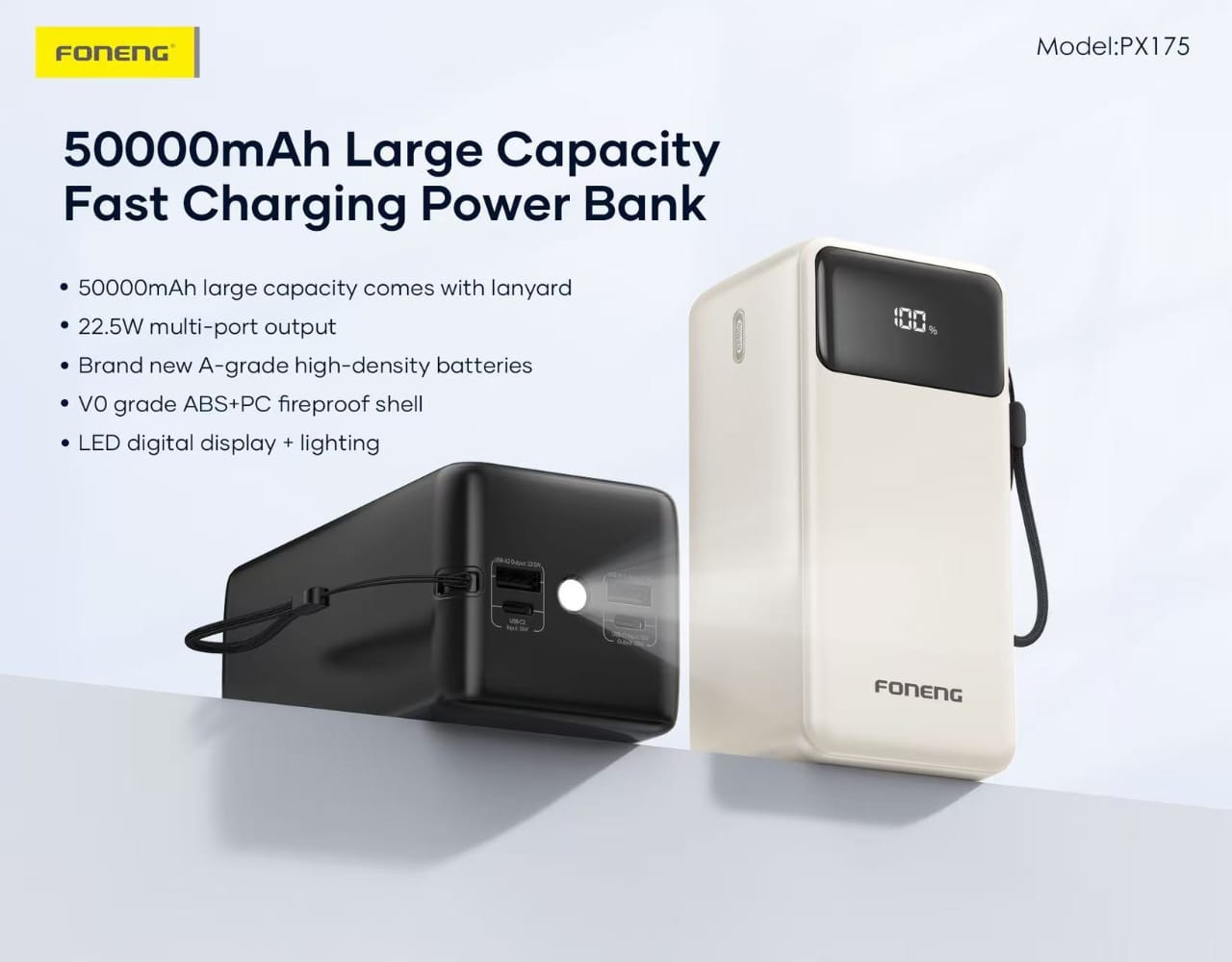 ⚡ FONENG 50,000mAh Power Bank