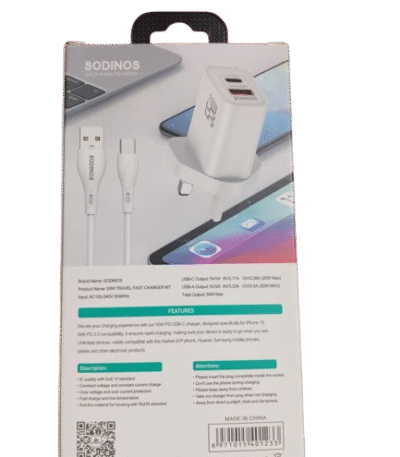 SODINOS 55W Fast Charger Set