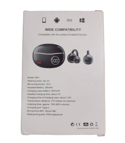 TWS-M91 True Wireless Bluetooth Earbuds – Hi-Res Audio, Long Battery Life, IPX4 Waterproof
